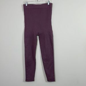 Blanqi Maternity Leggings Women Size XL Stretch Burgundy